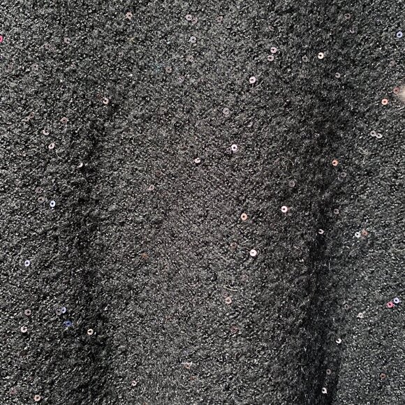 LOFT Black Sweater and Black Sequin Double V-Neck Sweater - Picture 7 of 8